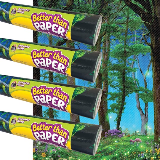 Teacher Created Resources® 4ft. x 12ft. Enchanted Forest Better Than Paper Bulletin Board Roll, 4ct.